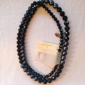 Amrita Singh Shannon Blue & Black Necklace